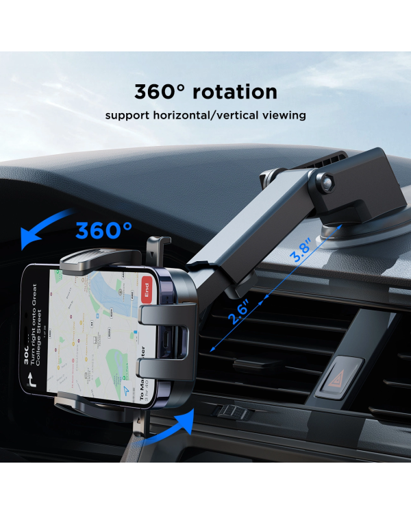 Joyroom JR-OK6 автомобильный держатель телефона на приборную панель - черный