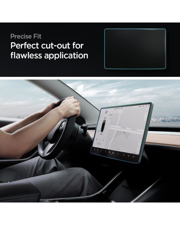 TEMPERED GLASS Spigen GLAS.TR "EZ FIT" TESLA MODEL Y | 3