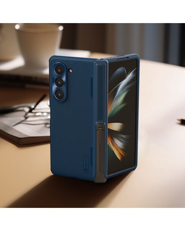 Nillkin Super Frosted FOLD Stand Back Cover for Samsung Galaxy Z Fold 5 Blue