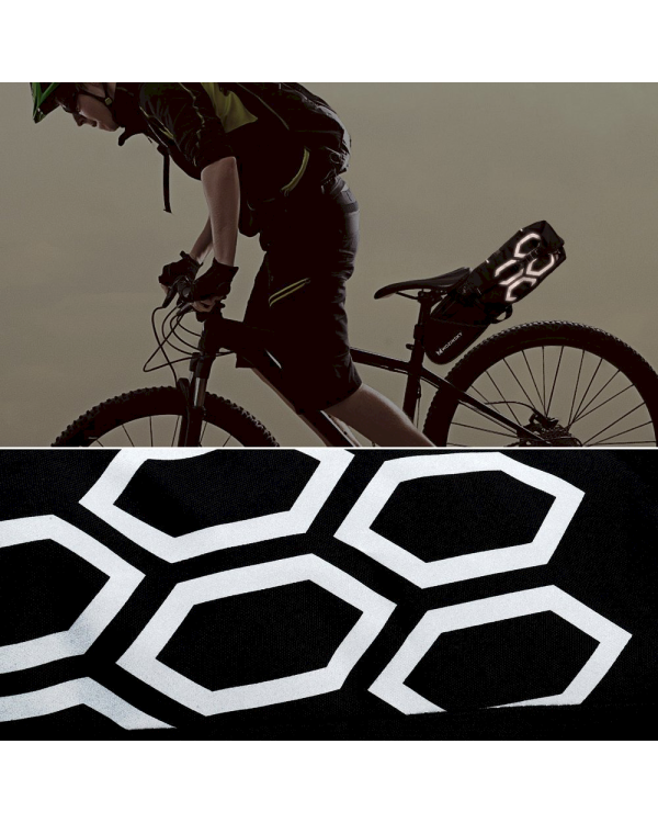 Wozinsky large roomy bicycle bag under the saddle 12 L black (WBB9BK)