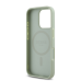 Guess PU Grained Classic Logo MagSafe Case для iPhone 16 Pro Green