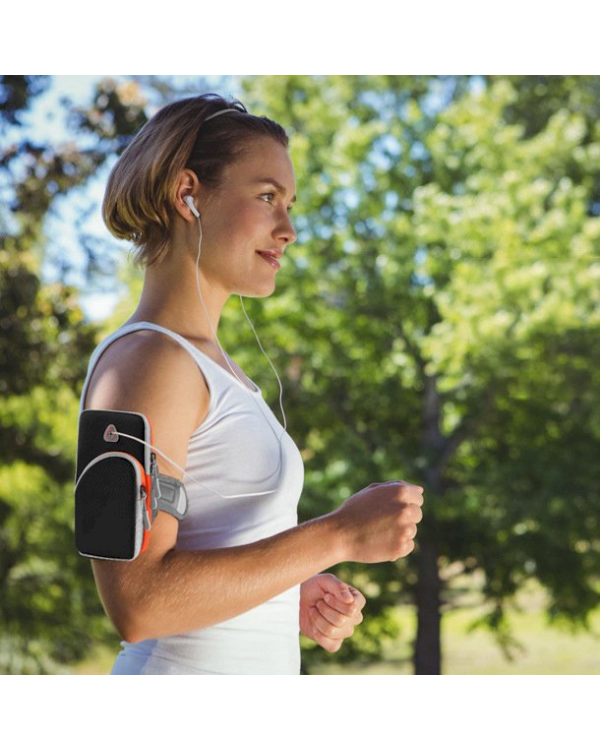 Running armband sports phone band case orange