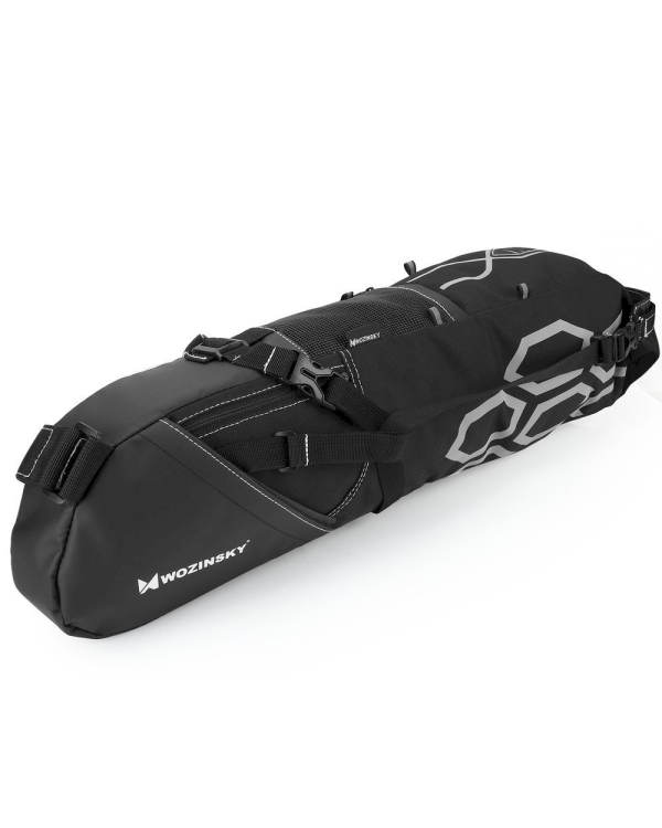 Wozinsky large roomy bicycle bag under the saddle 12 L black (WBB9BK)