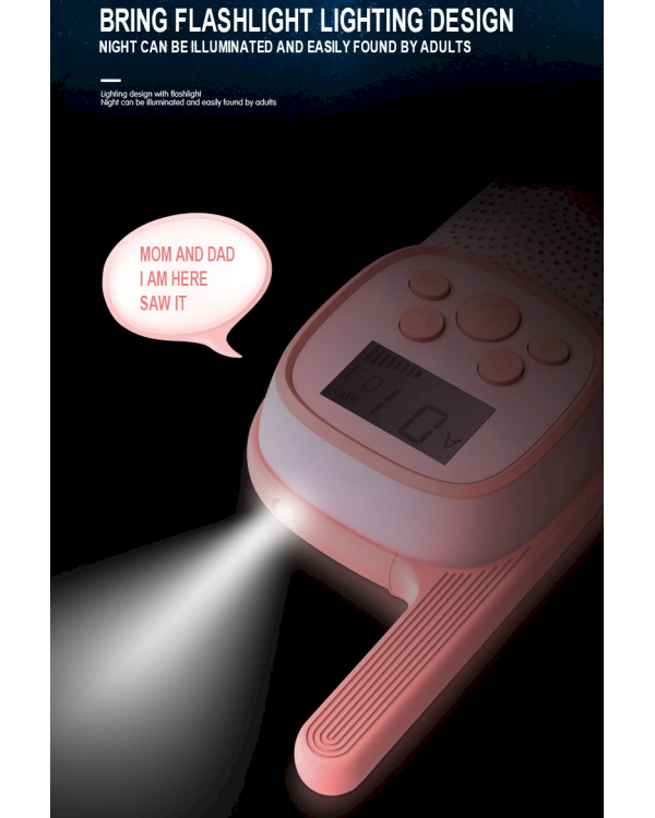 Детская рация Fusion Clear Sound с радиусом действия 1-3 км / светодиодный фонарик / аккумулятор (сине-желтый)