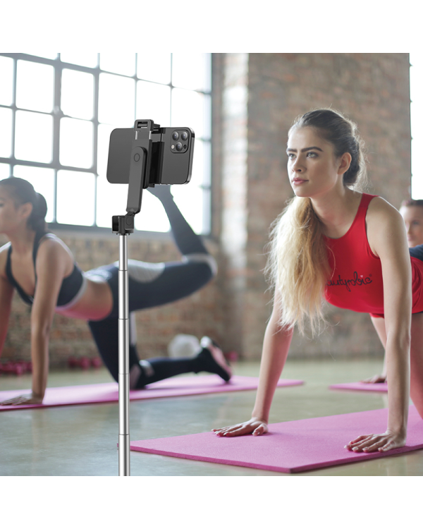 Borofone Selfie Stick BY7 Magic Mirror bluetooth with tripod and remote control black