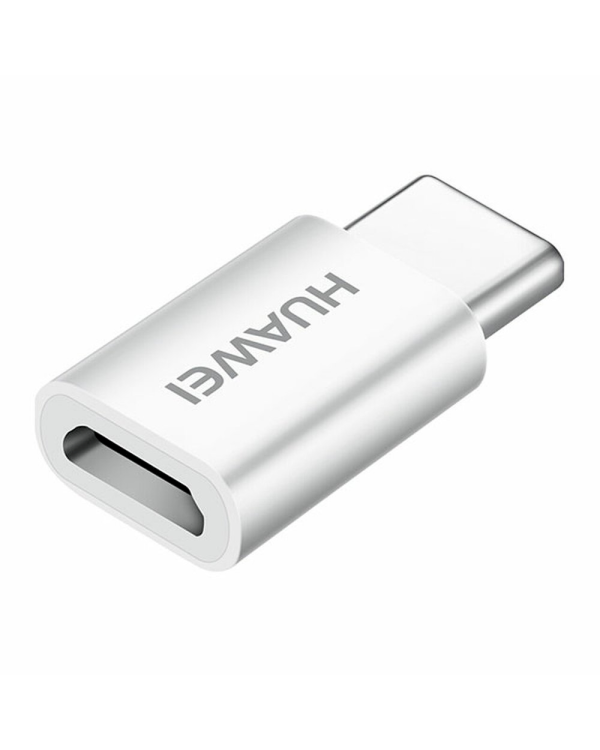 Huawei AP52 Micro USB to USB Type-C Adapter 5V 2A Data Sync Charge (bulk packaging) white