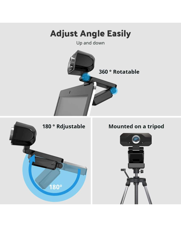 Fusion 1080P WEB Камера с Микрофоном USB 2.0 Черная