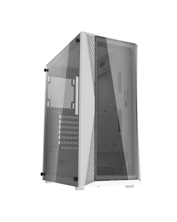 Компьютерный корпус Darkflash DK352 Plus с 4 вентиляторами (черно-белый)