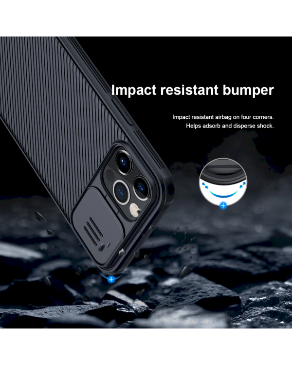 Nillkin CamShield Pro Magnetic Hard Case for iPhone 12/12 Pro 6.1 Blue