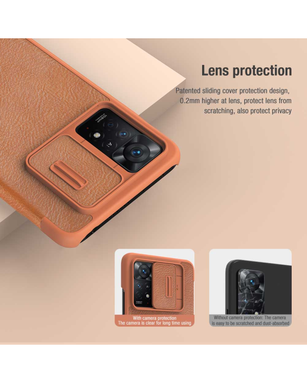 Nillkin Qin Book PRO Case for Xiaomi Redmi Note 11 Pro|11 Pro 5G Black