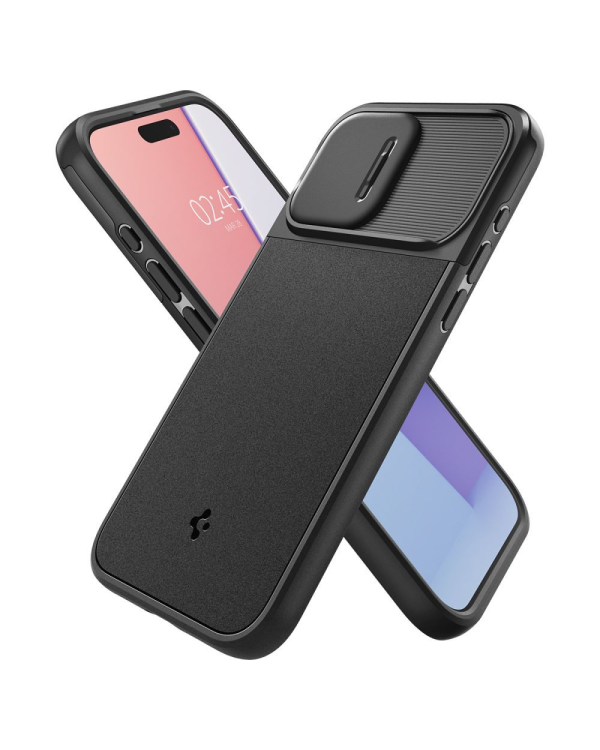 SPIGEN OPTIK ARMOR MAGSAFE IPHONE 15 PRO ЧЕРНЫЙ