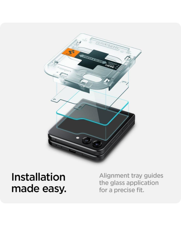 Закаленное стекло Spigen для Samsung Galaxy Z Flip 5 | 2 шт | прозрачное