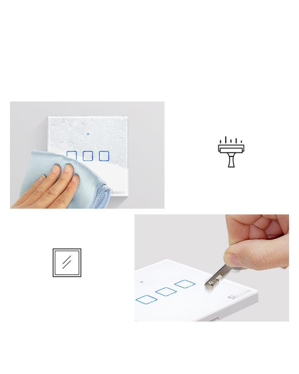 Умный выключатель WiFi + RF 433 Sonoff T3 EU TX (3-канала)