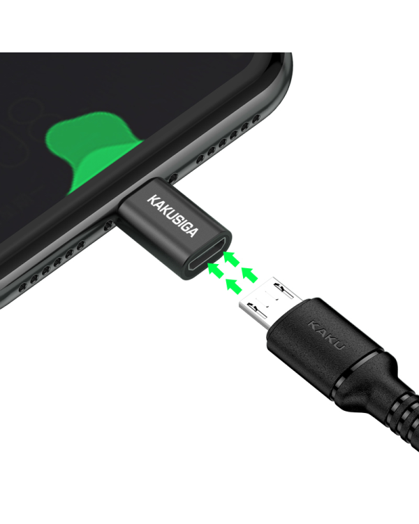 KAKU Adapter KSC-531 Shanxing - Micro USB to Type C - black