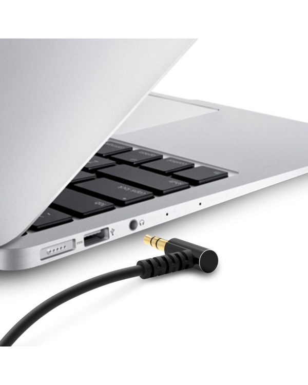 Dudao angled cable AUX mini jack 3.5mm 1m cable white (L11 white)