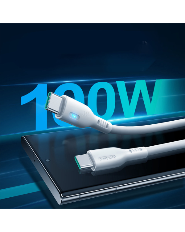 Joyroom S-CC100A13 USB C - кабель USB C 100 Вт 2 м белый