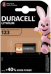 Duracell CR123A | 3V Батарейка  (EU Blister)