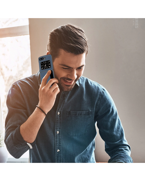 Dux Ducis Fino case for Motorola Razr 2022 cover with silicone frame black