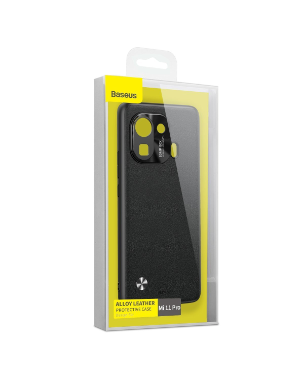 Baseus Alloy Leather Protective Case For Xiaomi Mi 11 pro (black)