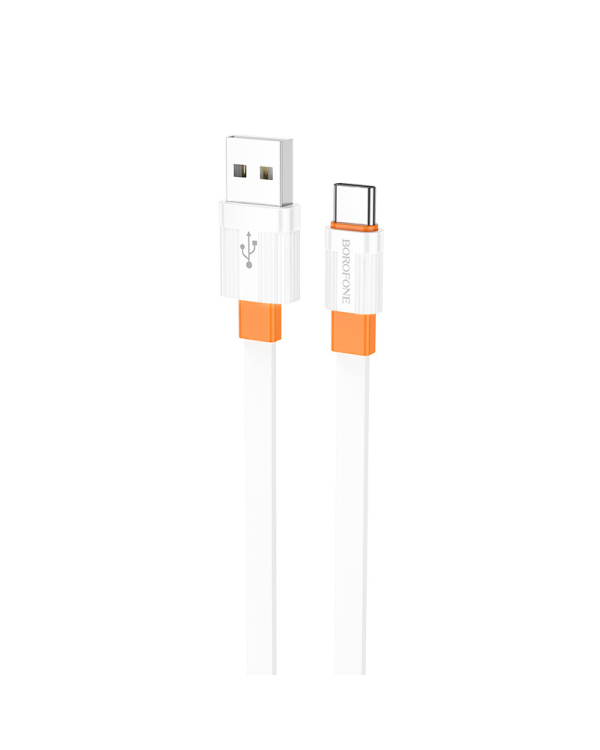 Borofone Cable BX89 Union - USB to Type C - 3A 1 metre white-orange