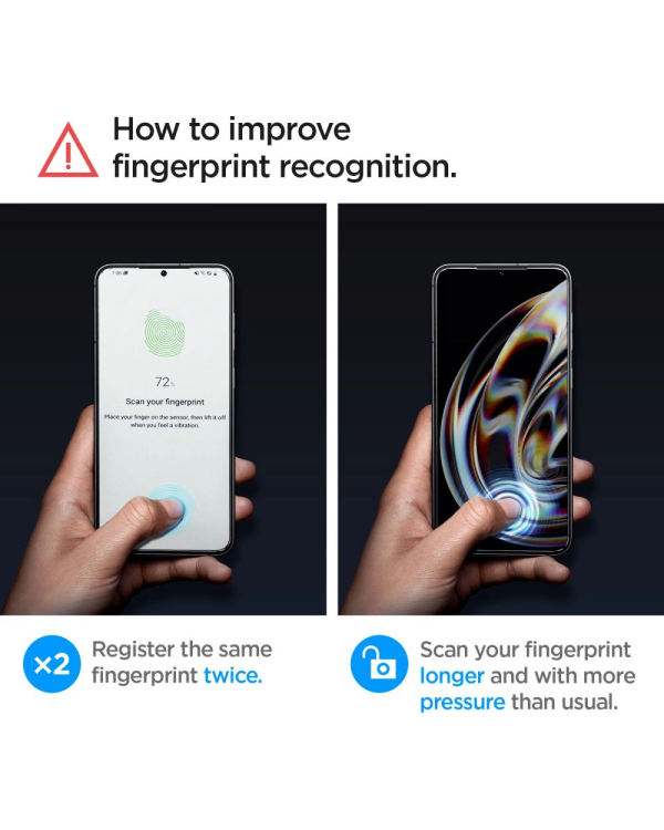 TEMPERED GLASS Spigen GLAS.TR "EZ FIT" 2-PACK GALAXY S23 CLEAR