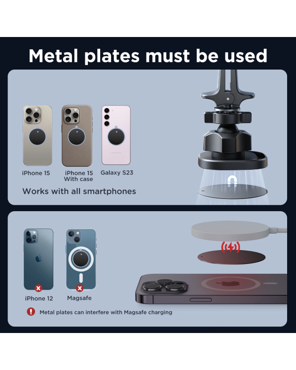 Joyroom JR-ZS400 магнитный автомобильный держатель телефона на приборную панель - черный