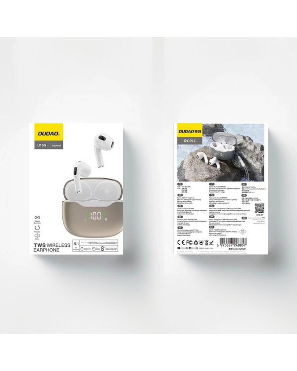 Беспроводные наушники Dudao U15N TWS - белый