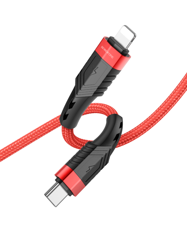 Borofone Cable BU35 Influence - Type C to Lightning - PD 20W 1,2 metres red
