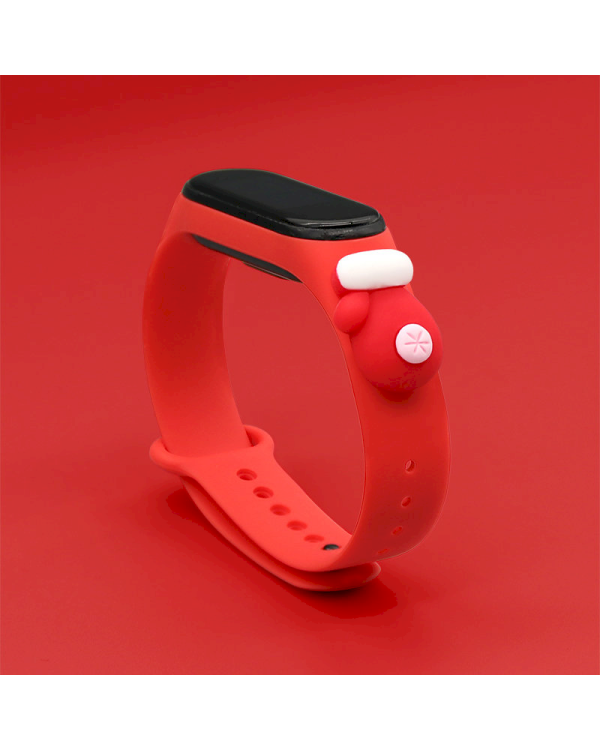 Fusion Xmas Glove ремешок для часов Xiaomi Mi Band 3 / 4 красный