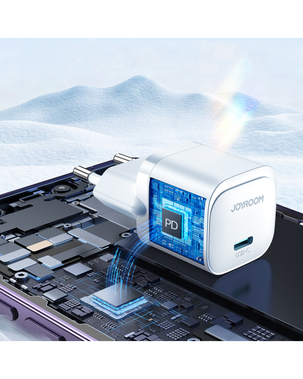 Mini charger USB C 20W PD Joyroom JR-TCF02 - White
