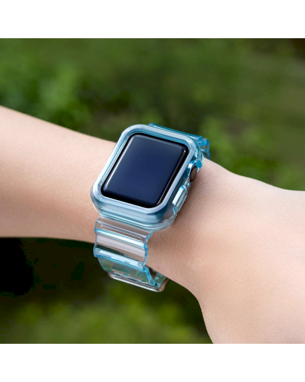 Fusion Light Set силиконовый ремешок для Apple Watch 42mm / 44mm / 45мм синий