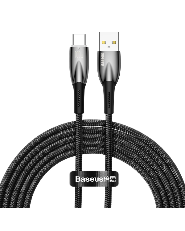 Baseus Glimmer Series Fast Charging Cable USB-A - USB-C 100W 480Mbps 2m black