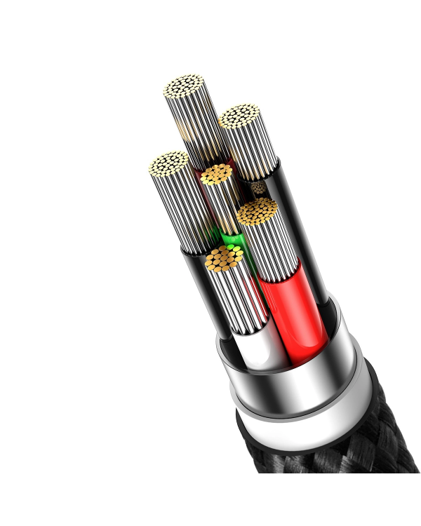 Baseus Glimmer Series Fast Charging Cable USB-A - USB-C 100W 480Mbps 2m black