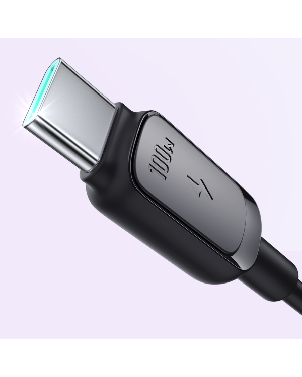 USB C - Кабель USB C 100 Вт 1,2 м Joyroom S-CC100A14 - Черный