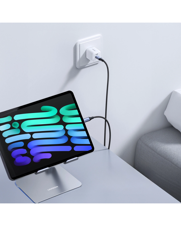 Ugreen US535 USB-C | USB-C PD кабель 240W 5A 1м - серый