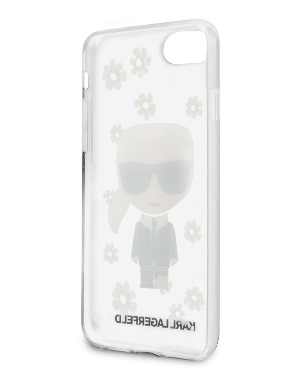 Karl Lagerfeld Ikonik Flower Case for iPhone 7/8/SE2020/SE2022 Transparent