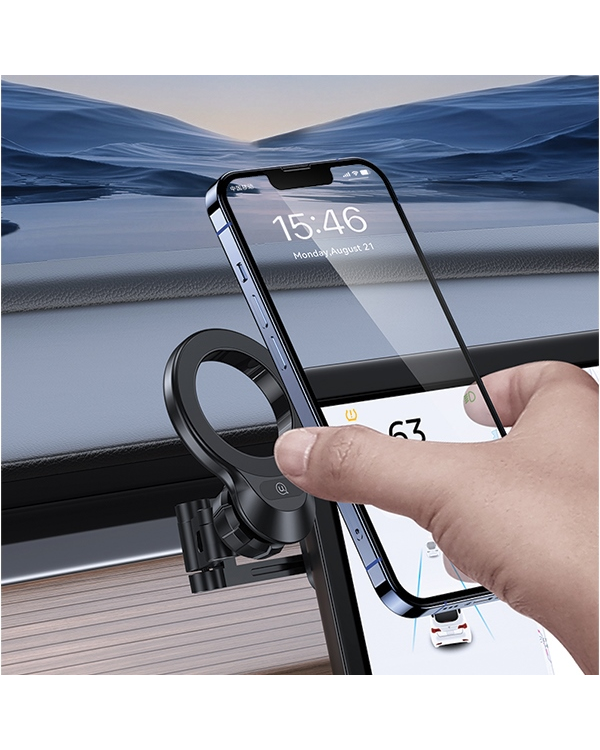 USAMS Składany uchwyt indukcyjny US-ZJ076 na deskę rozdz. czarny|black ZJ76ZJ01