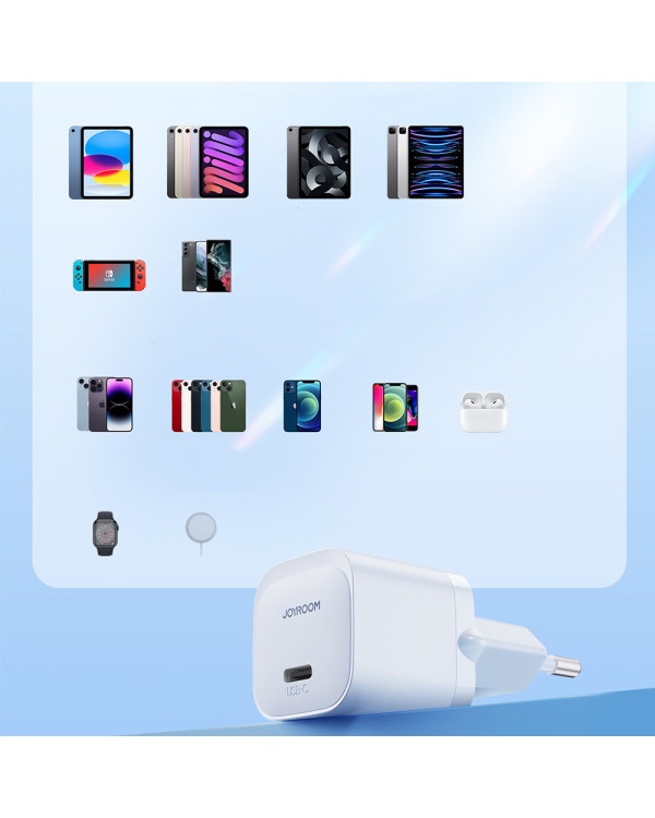 Mini charger USB C 20W PD Joyroom JR-TCF02 - White