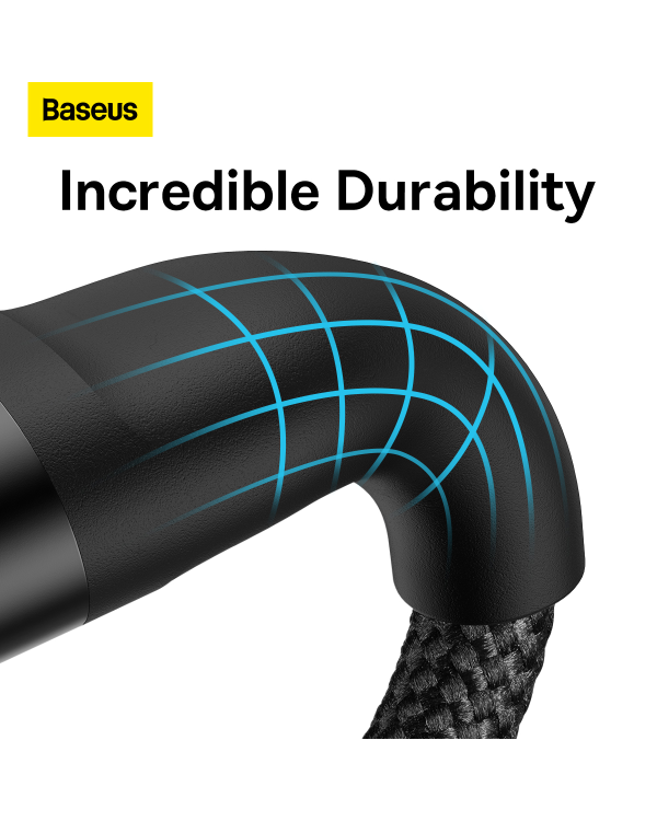 Baseus Flash Series II USB Type C | USB Type A cable - USB Type C | Lightning | micro USB 100 W 1.5 m black (CASS030201)