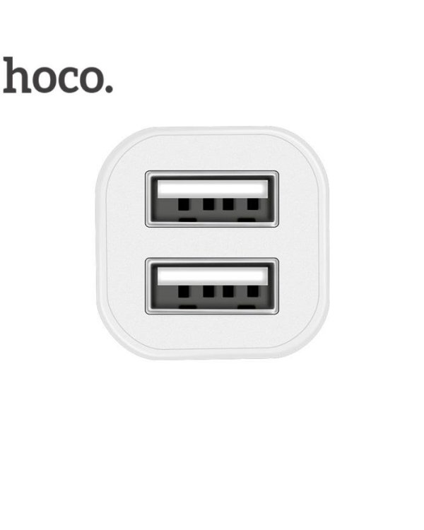Hoco Premium Elite Z12 Fast Dual USB Универсальный 2.4A 2x USB Быстрое Автомобильное зарядное устройство Белый 