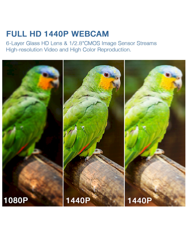 Fusion 2K V2 WEB камера с микрофоном USB 2.0 черная 