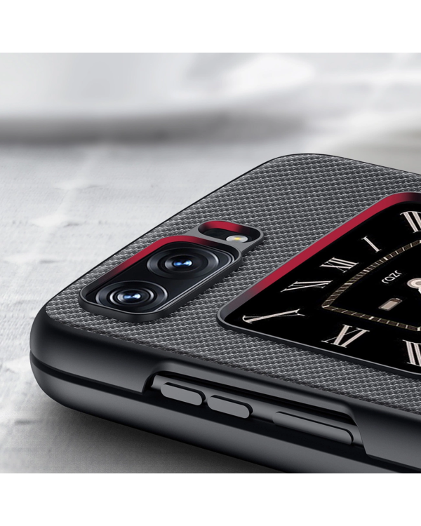 Dux Ducis Fino case for Motorola Razr 2022 cover with silicone frame black