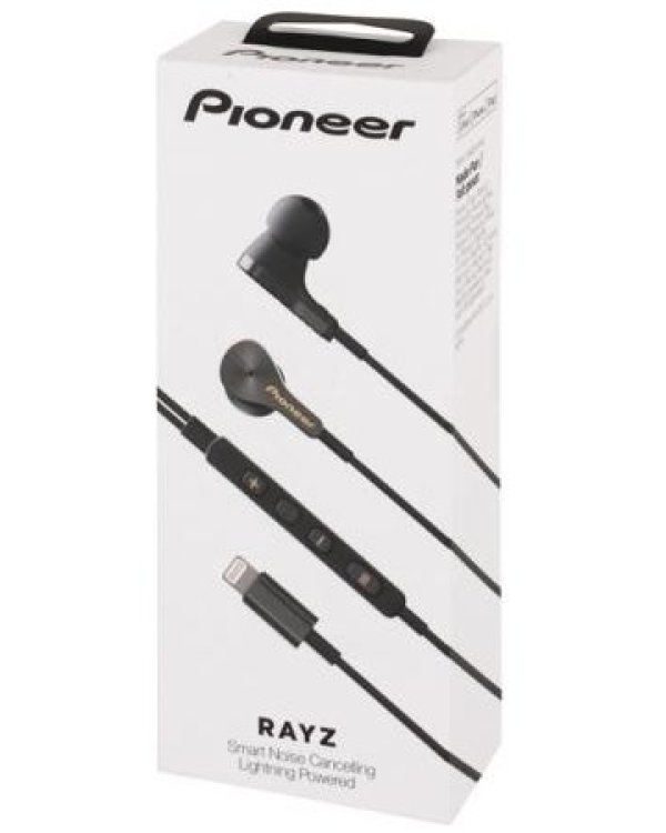 Pioneer RAYZ Lightning iPhone Mobile Наушники с Микрофоном черный