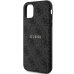 Guess GUHMN61G4GFRK iPhone 11 6.1" | Xr black|black hardcase 4G Collection Leather Metal Logo MagSafe
