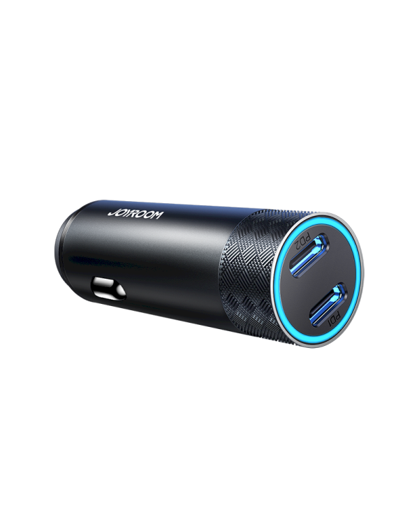 Joyroom car charger 2 x USB 50W with PD, QC, PPS gray (JR-CL13)
