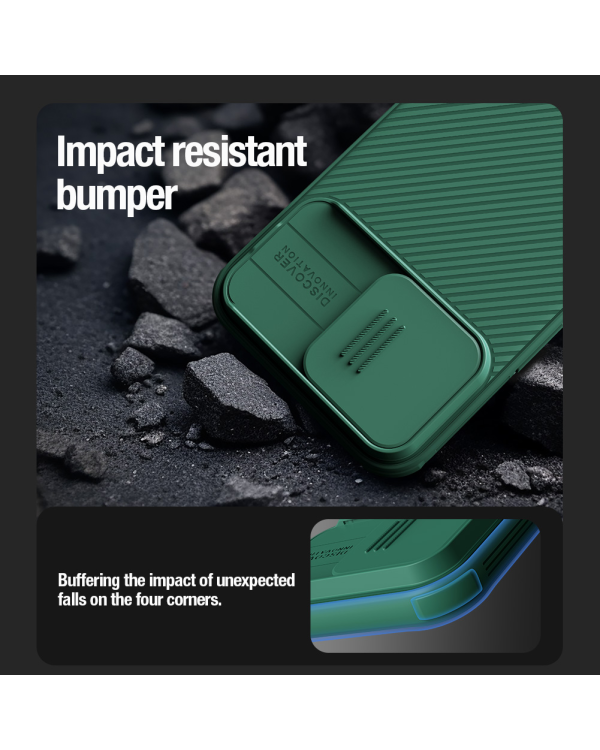Nillkin CamShield PRO Magnetic Hard Case for Apple iPhone 15 Pro Max Deep Green