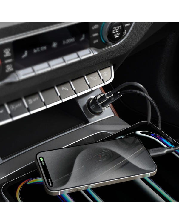 SPIGEN EV482 ARCSTATION ESSENTIAL АВТОМОБИЛЬНОЕ ЗАРЯДНОЕ УСТРОЙСТВО 48W ЧЕРНЫЙ