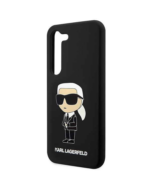 Karl Lagerfeld KLHCS23SSNIKBCK S23 S911 hardcase czarny|black Silicone Ikonik