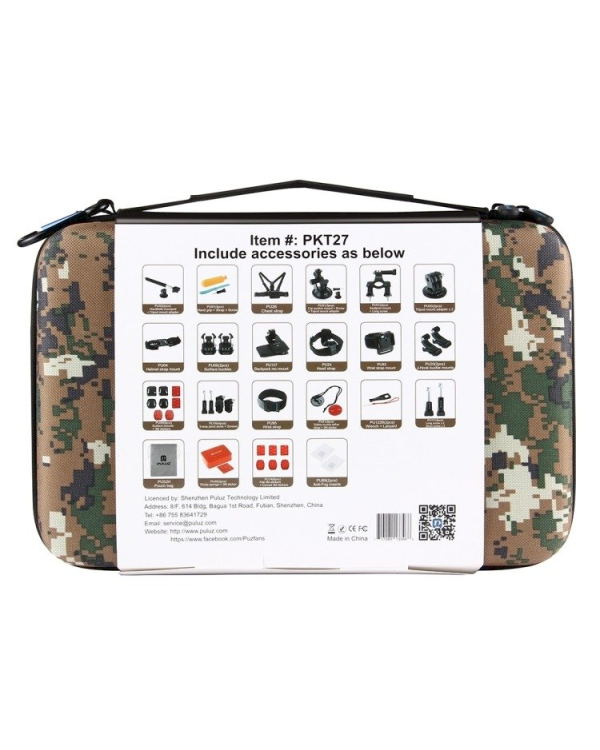 Набор аксессуаров Puluz 53 в 1 для экшн-камер / GoPro / HERO9 (EVA)