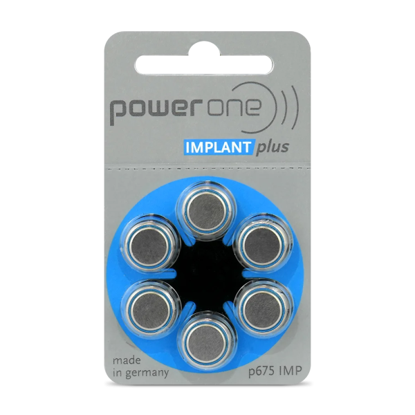 Varta p675IMP powerone implant plus для слуховых аппаратов | 6 шт.